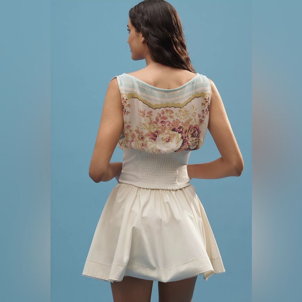 NWT Size L - By Anthropologie Twofer Off-the-Shoulder Scarf Top (NWT US$ 78) - Picture 3 of 15